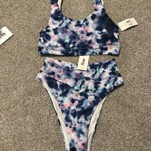NWT Zyia Tie-Dye Bikini Set